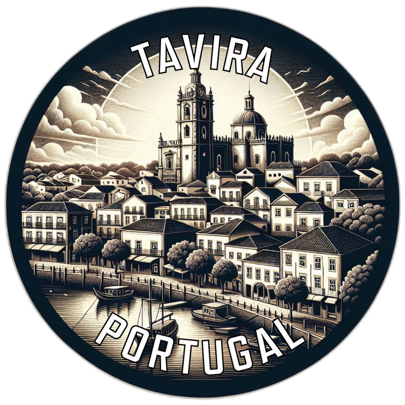 Tavira Portugal Souvenir Die Cut Flat Magnet 2-Inch