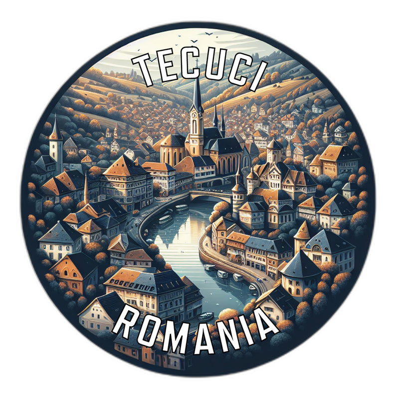 Tecuci Romania Souvenir Vinyl Decal Sticker 6-Inch
