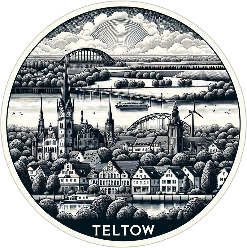 Teltow Germany Souvenir Vinyl Decal Sticker 6-Inch