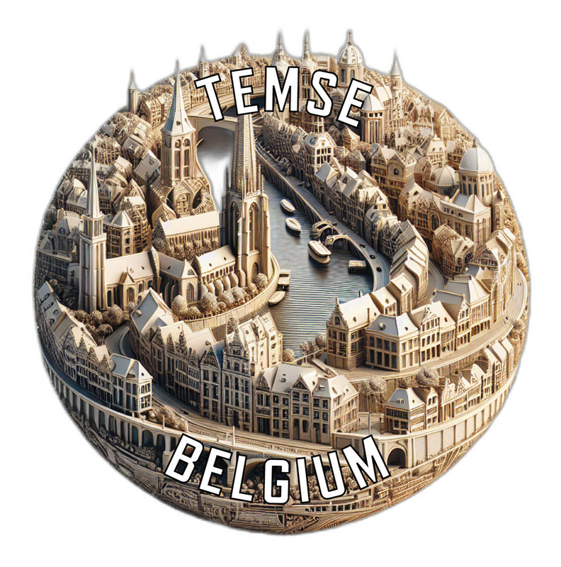 Temse Belgium Souvenir Vinyl Decal Sticker 6-Inch