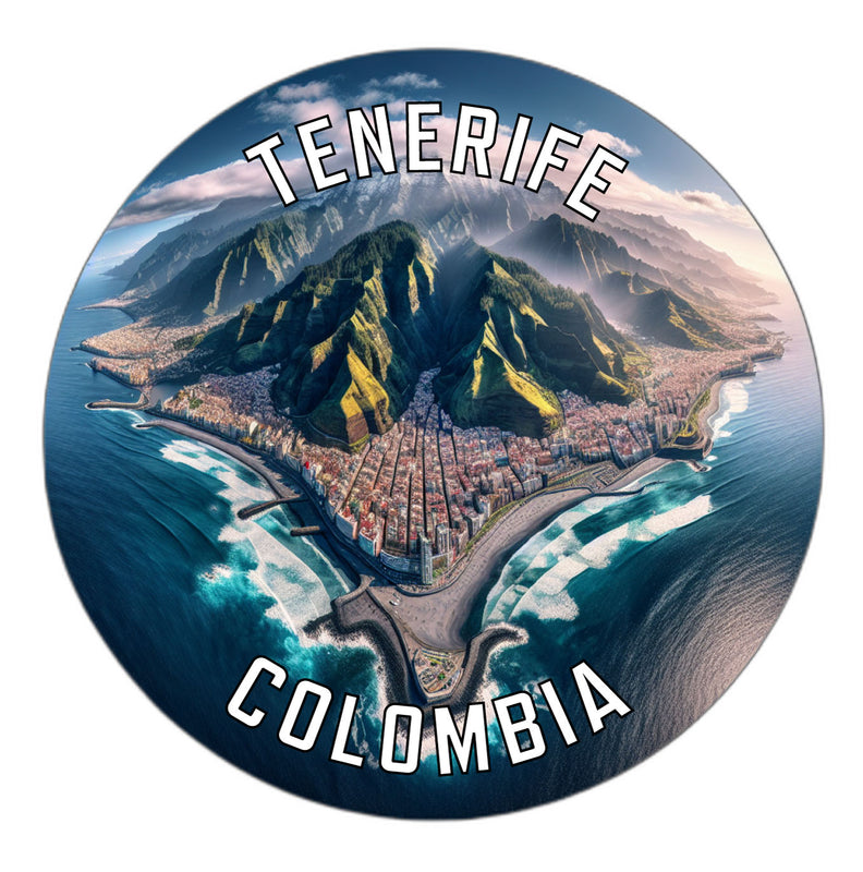 Tenerife Colombia Souvenir Die Cut Flat Magnet 2-Inch