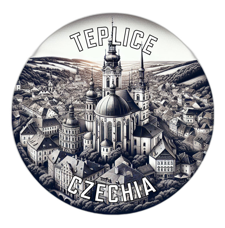 Teplice Czechia Souvenir Die Cut Flat Magnet 2-Inch