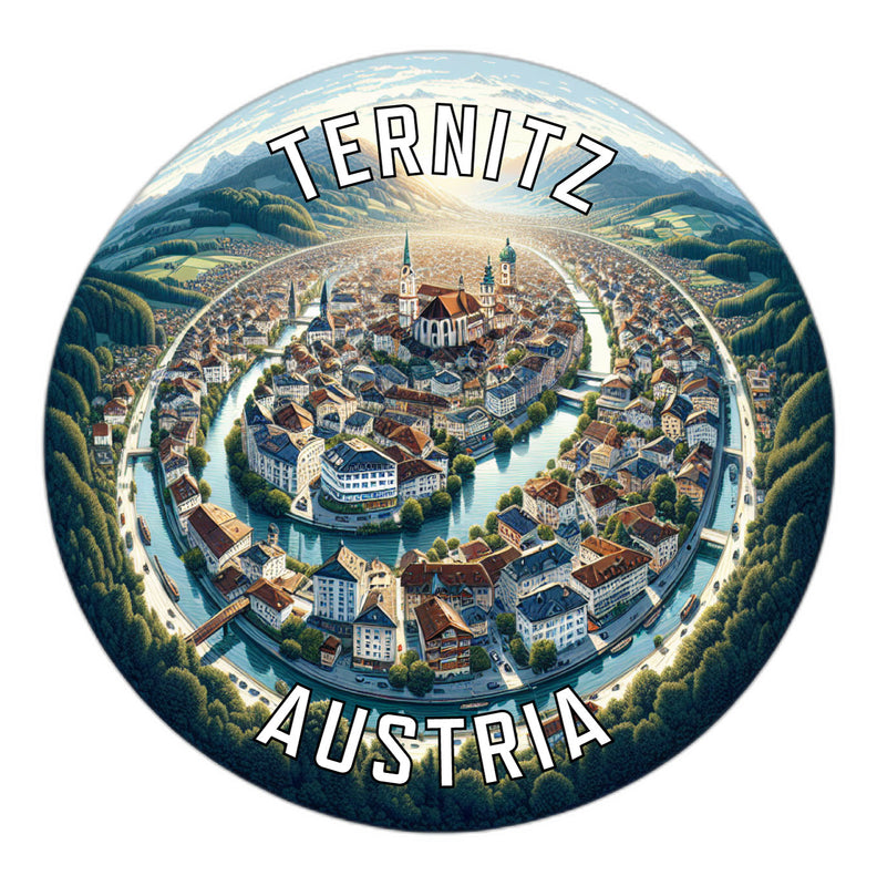 Ternitz Austria Souvenir Die Cut Flat Magnet 2-Inch