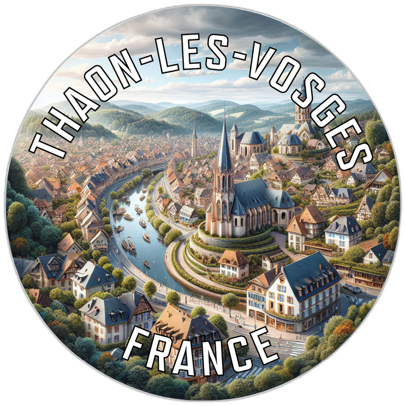 Thaon les Vosges France Souvenir Vinyl Decal Sticker 2-Inch