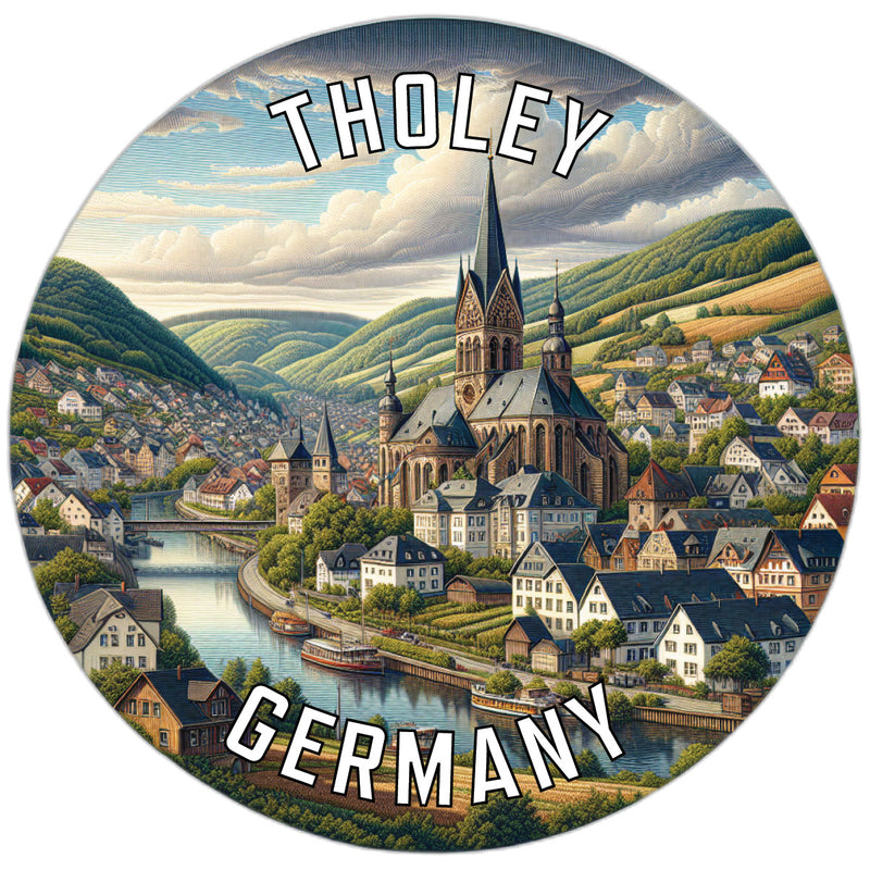 Tholey Germany Souvenir Die Cut Flat Magnet 2-Inch