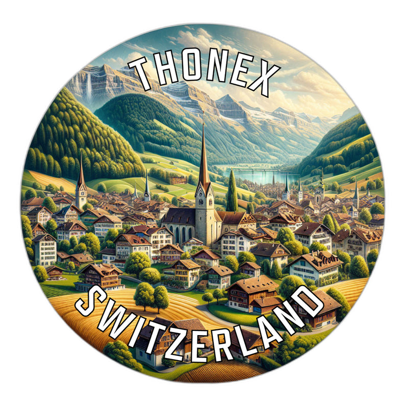 Thonex Switzerland Souvenir Vinyl Decal Sticker 6-Inch