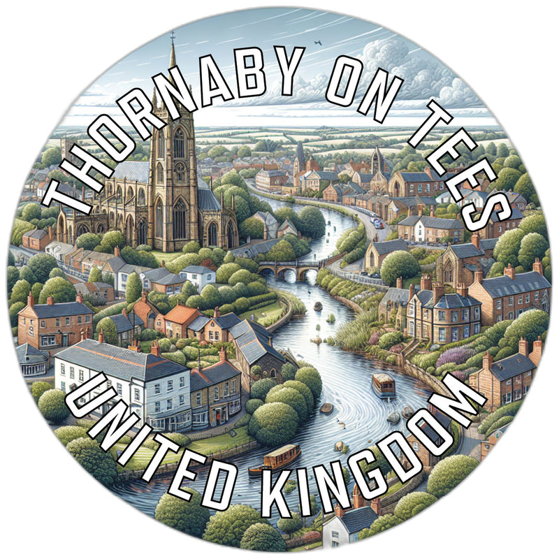 Thornaby on Tees United Kingdom Souvenir Vinyl Decal Sticker 6-Inch