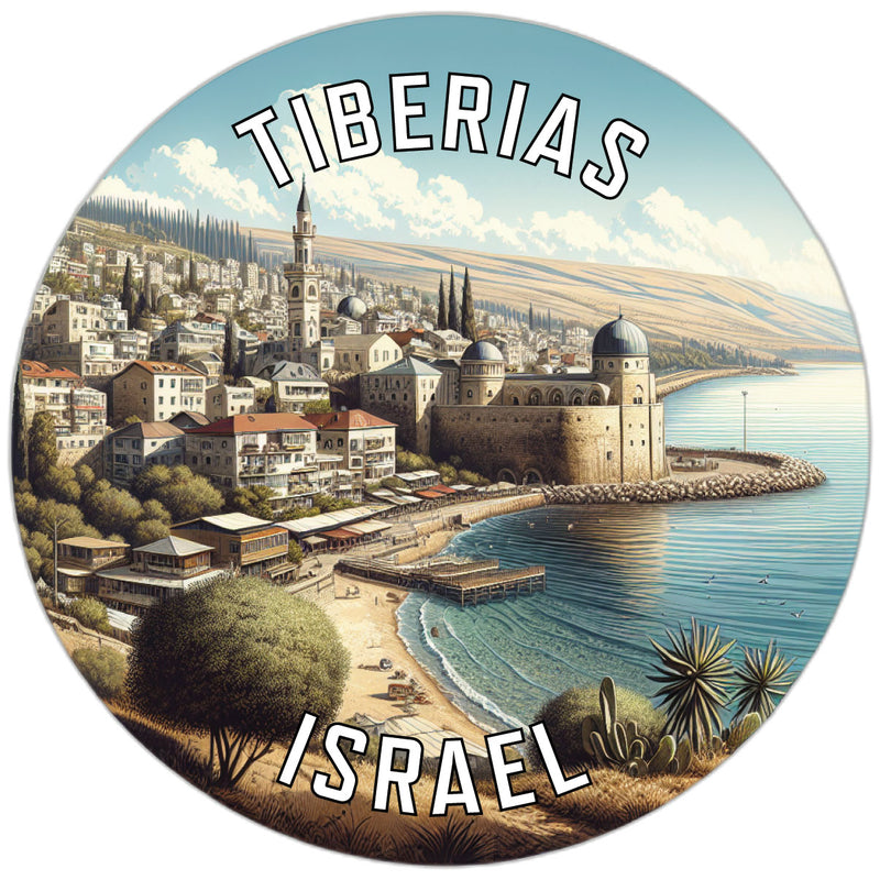 Tiberias Israel Souvenir Die Cut Flat Magnet 2-Inch