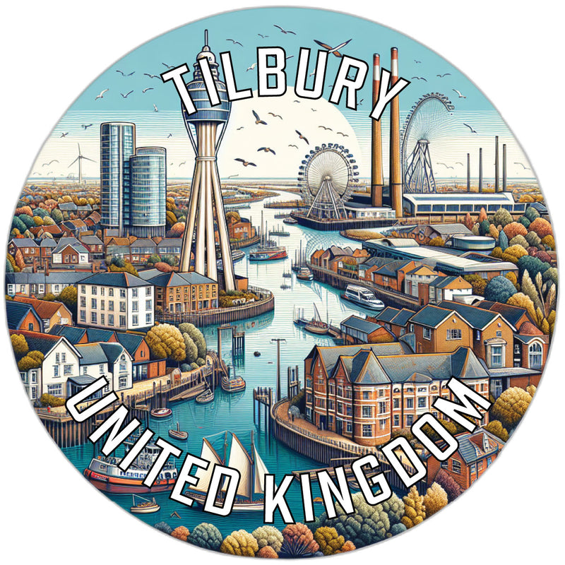 Tilbury United Kingdom Souvenir Vinyl Decal Sticker 6-Inch