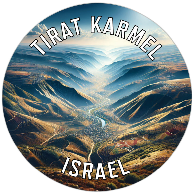Tirat Karmel Israel Souvenir Vinyl Decal Sticker 2-Inch
