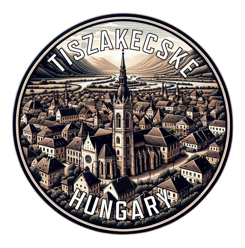 Tiszakecske Hungary Souvenir Vinyl Decal Sticker 2-Inch