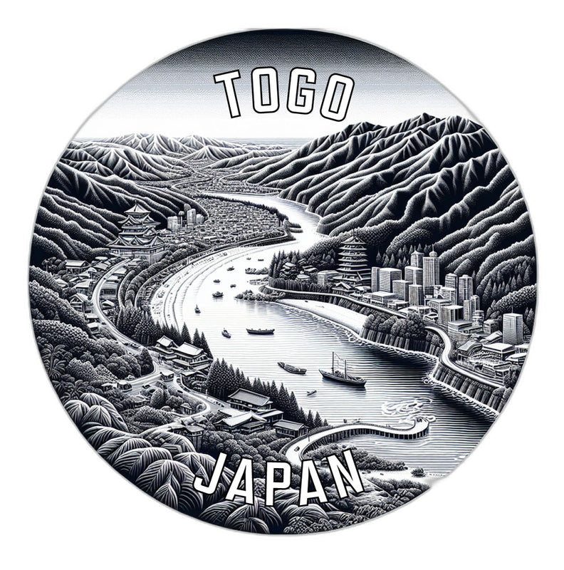Togo Japan Souvenir Vinyl Decal Sticker 2-Inch
