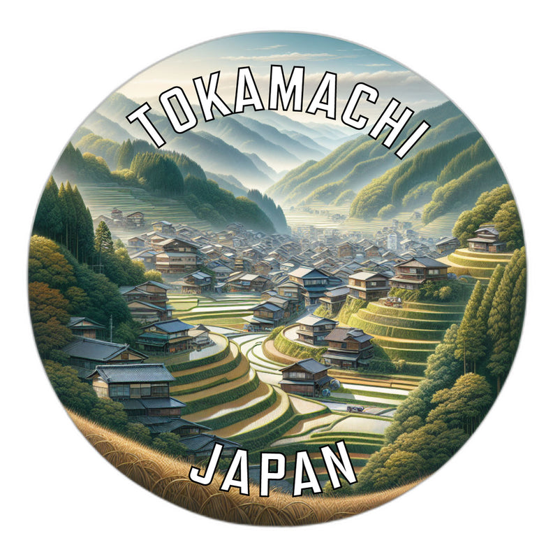 Tokamachi Japan Souvenir Die Cut Flat Magnet 6-Inch