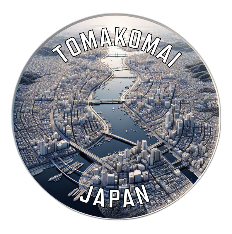 Tomakomai Japan Souvenir Die Cut Flat Magnet 2-Inch