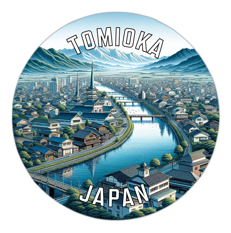 Tomioka Japan Souvenir Vinyl Decal Sticker 2-Inch