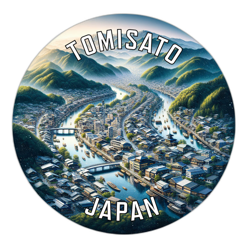 Tomisato Japan Souvenir Die Cut Flat Magnet 6-Inch