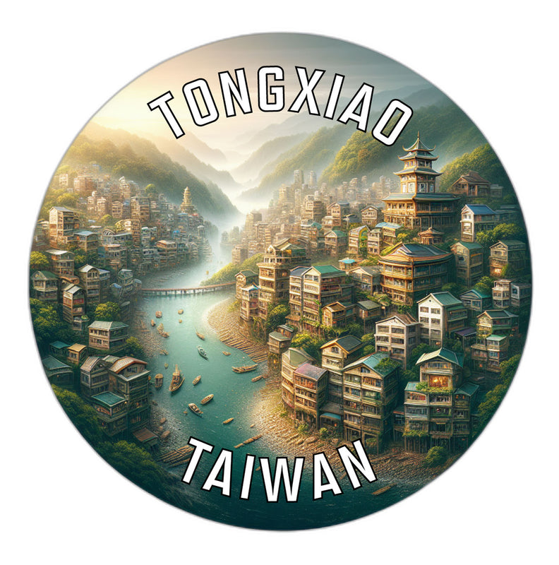 Tongxiao Taiwan Souvenir Vinyl Decal Sticker 2-Inch