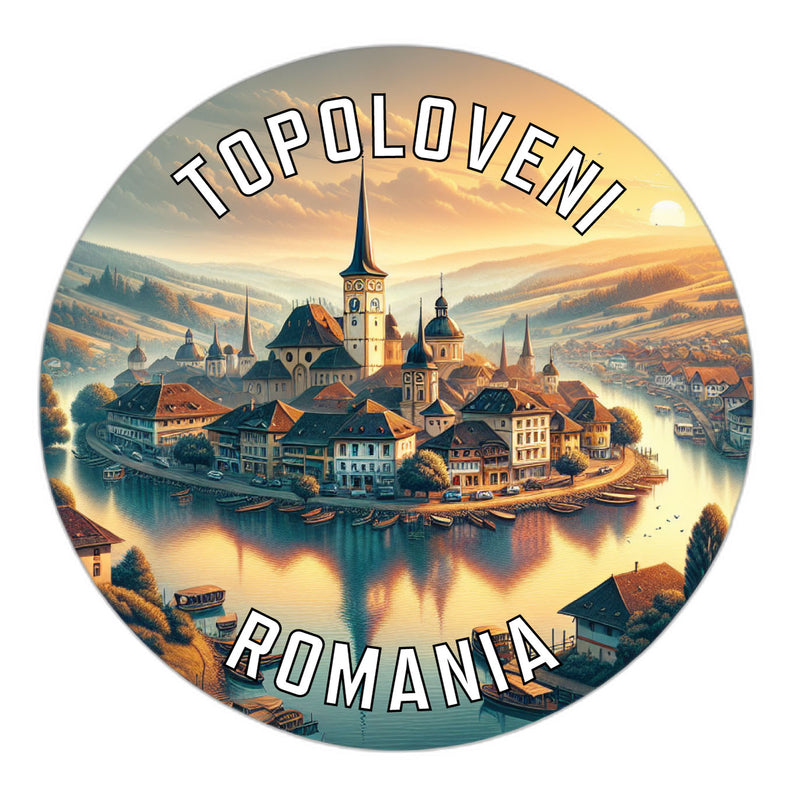 Topoloveni Romania Souvenir Vinyl Decal Sticker 6-Inch