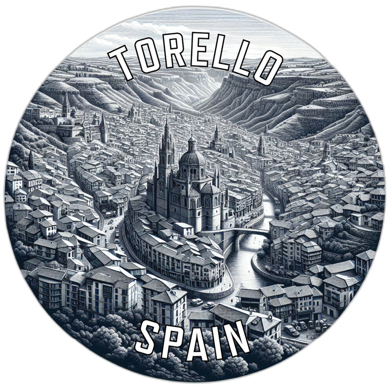 Torello Spain Souvenir Die Cut Flat Magnet 6-Inch