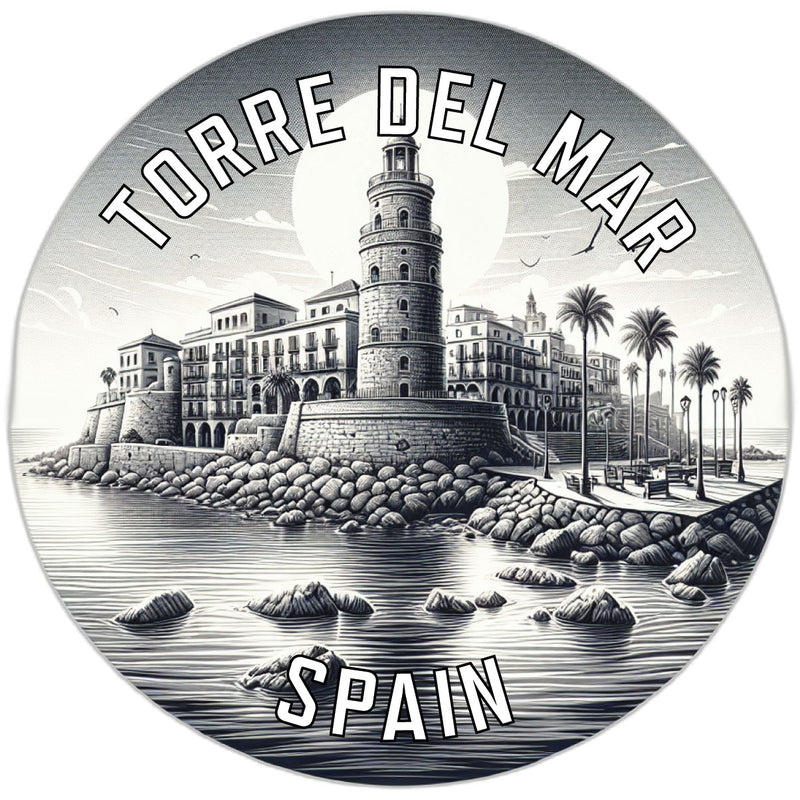 Torre del Mar Spain Souvenir Die Cut Flat Magnet 6-Inch