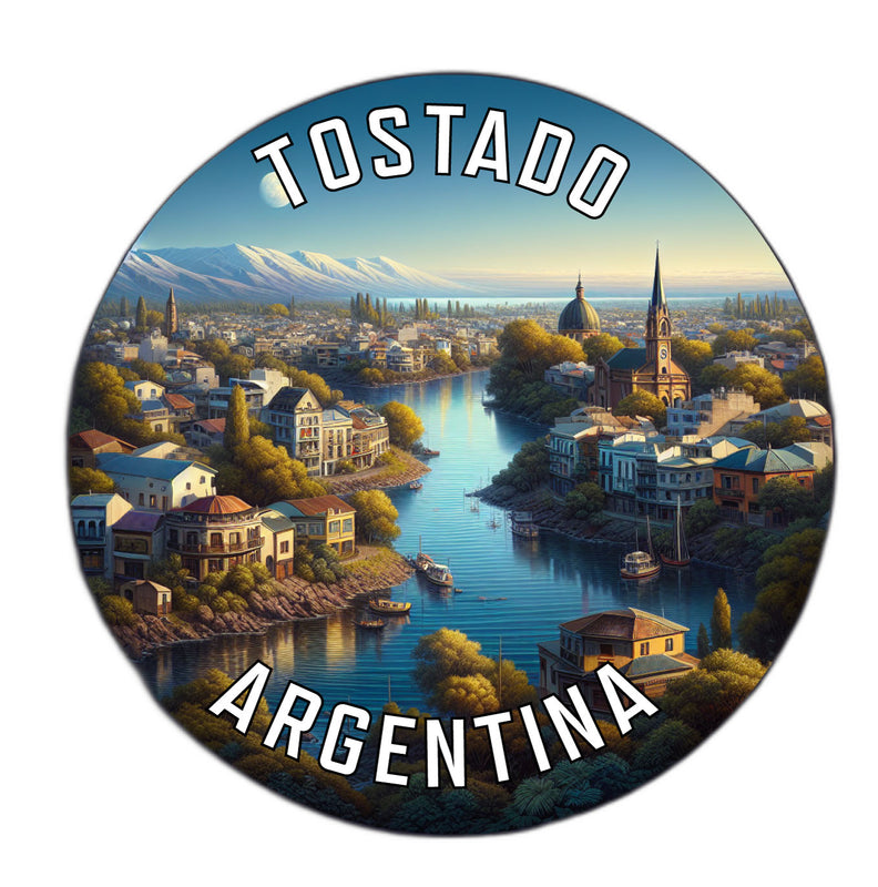 Tostado Argentina Souvenir Die Cut Flat Magnet 2-Inch