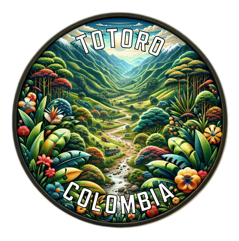 Totoro Colombia Souvenir Die Cut Flat Magnet 6-Inch