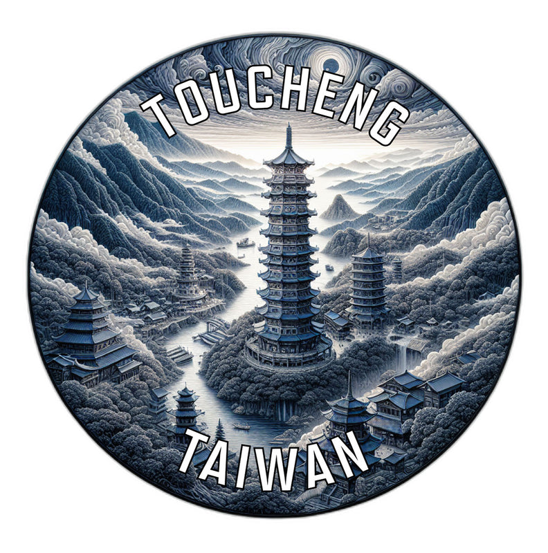 Toucheng Taiwan Souvenir Die Cut Flat Magnet 2-Inch