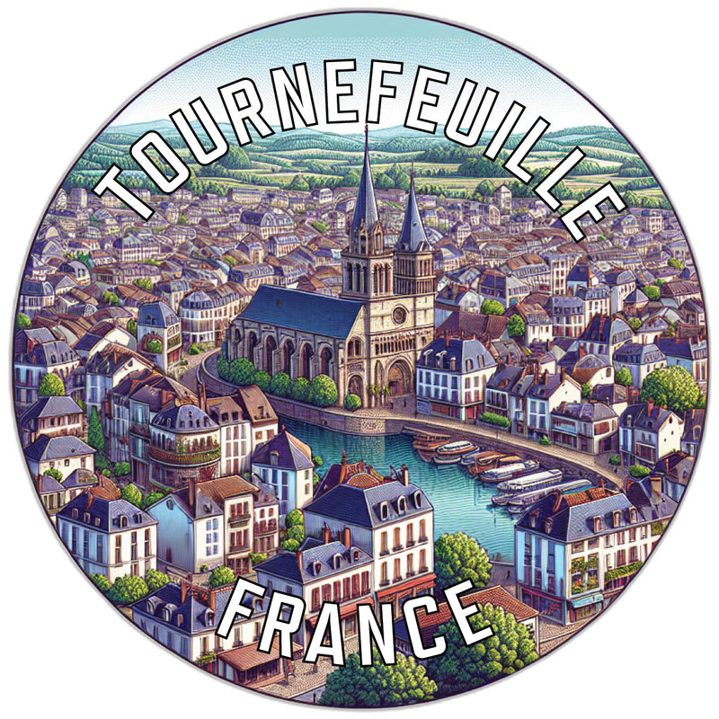 Tournefeuille France Souvenir Vinyl Decal Sticker 3-Inch