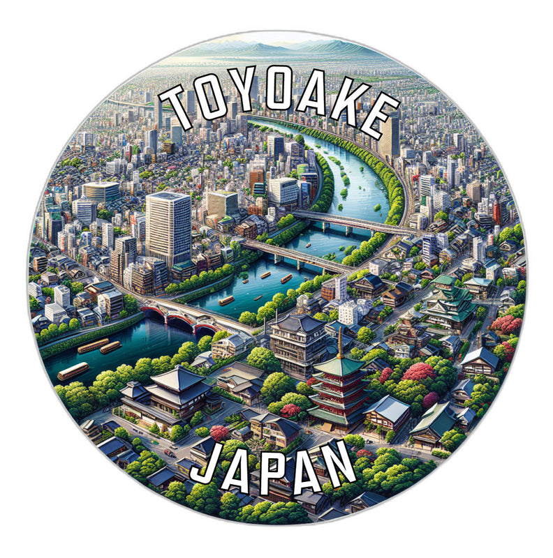 Toyoake Japan Souvenir Die Cut Flat Magnet 6-Inch