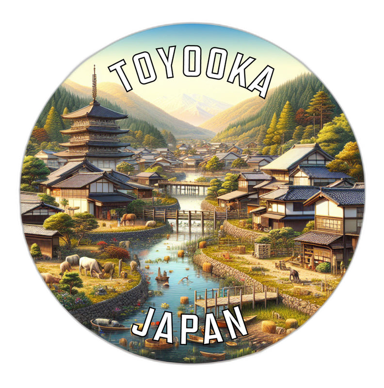 Toyooka Japan Souvenir Die Cut Flat Magnet 2-Inch