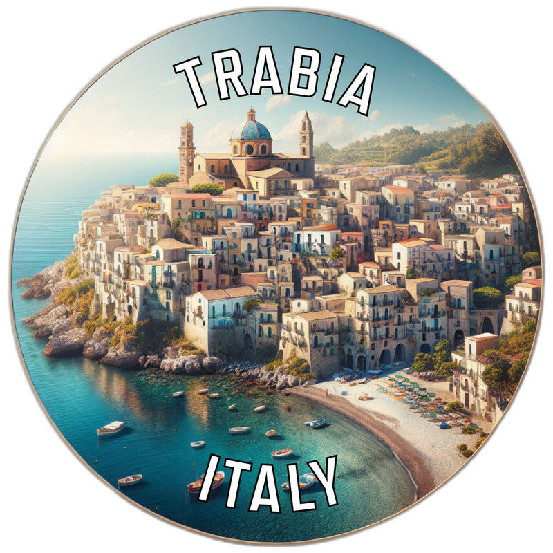 Trabia Italy Souvenir Die Cut Flat Magnet 2-Inch