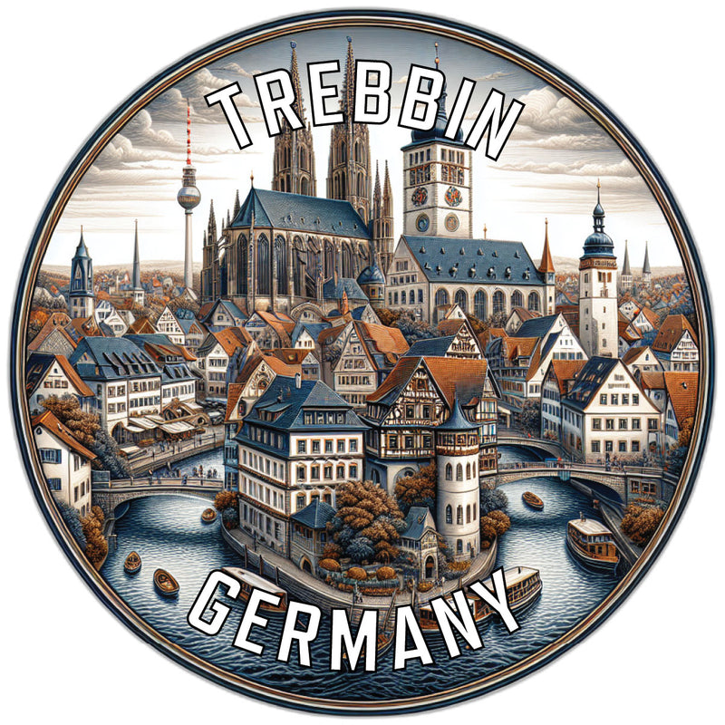 Trebbin Germany Souvenir Vinyl Decal Sticker 2-Inch