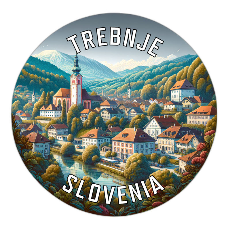 Trebnje Slovenia Souvenir Die Cut Flat Magnet 2-Inch