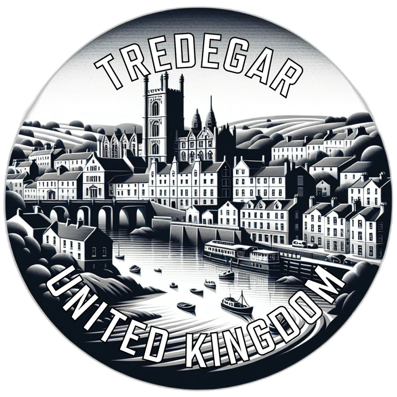 Tredegar United Kingdom Souvenir Die Cut Flat Magnet 2-Inch