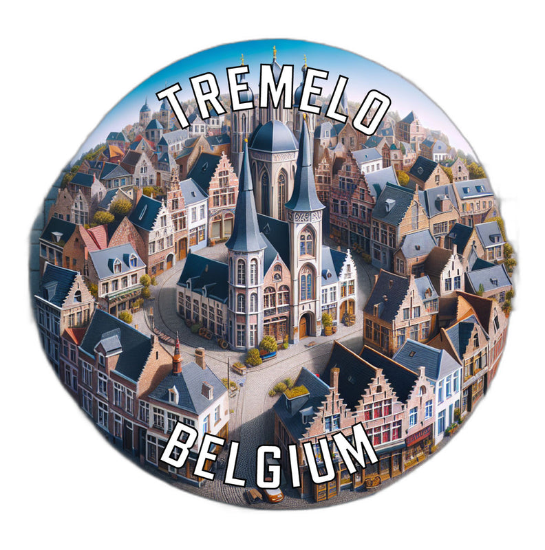 Tremelo Belgium Souvenir Vinyl Decal Sticker 2-Inch