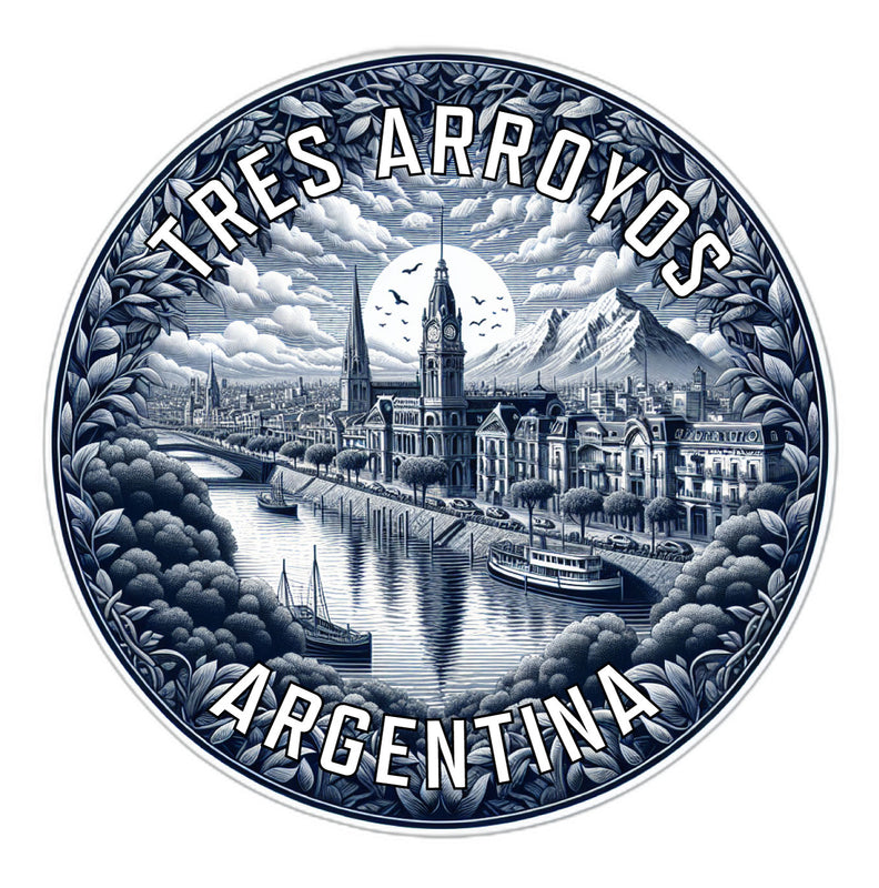 Tres Arroyos Argentina Souvenir Die Cut Flat Magnet 6-Inch