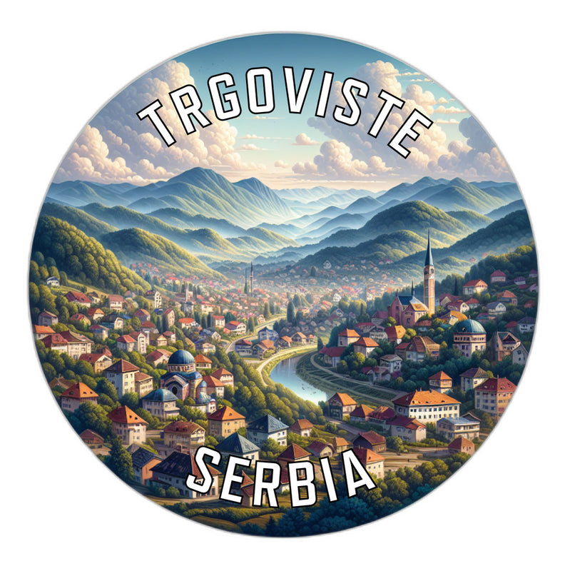 Trgoviste Serbia Souvenir Die Cut Flat Magnet 2-Inch