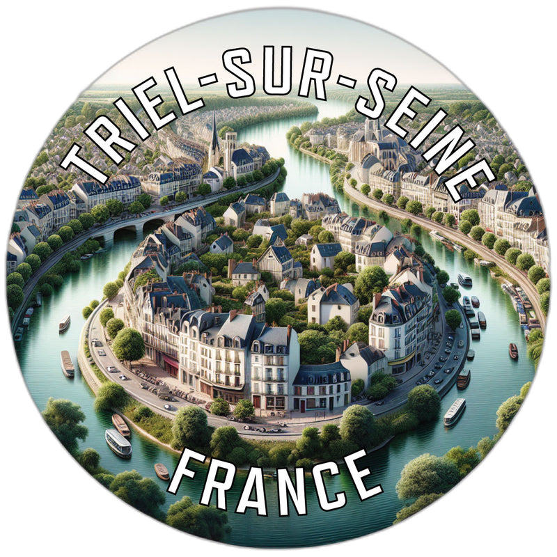 Triel sur Seine France Souvenir Vinyl Decal Sticker 2-Inch