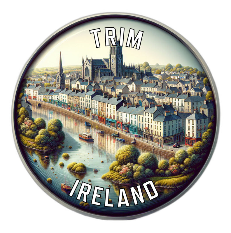 Trim Ireland Souvenir Die Cut Flat Magnet 6-Inch