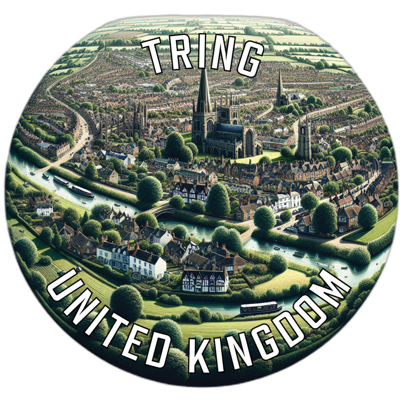 Tring United Kingdom Souvenir Die Cut Flat Magnet 2-Inch