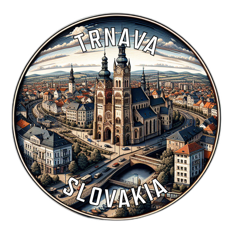 Trnava Slovakia Souvenir Die Cut Flat Magnet 2-Inch