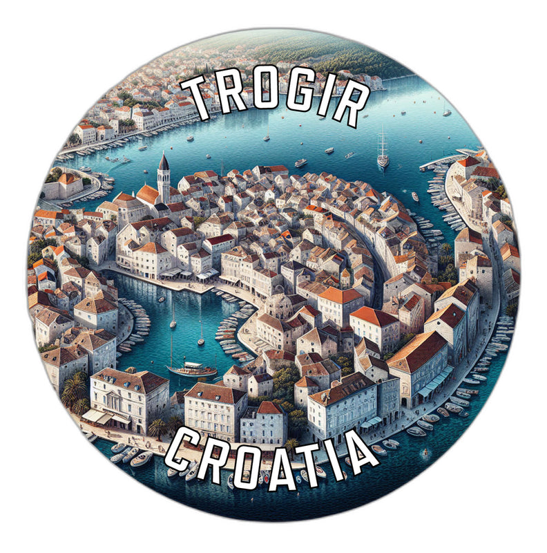 Trogir Croatia Souvenir Die Cut Flat Magnet 2-Inch