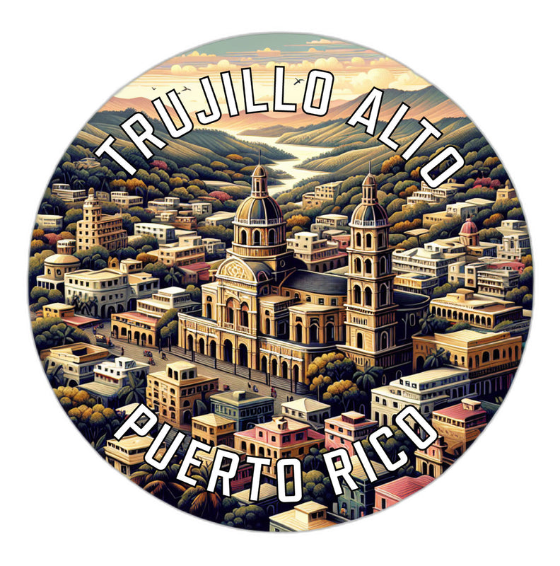 Trujillo Alto Puerto Rico Souvenir Die Cut Flat Magnet 6-Inch