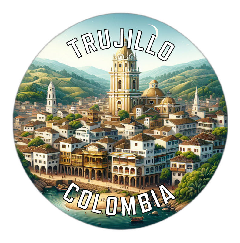 Trujillo Colombia Souvenir Die Cut Flat Magnet 2-Inch