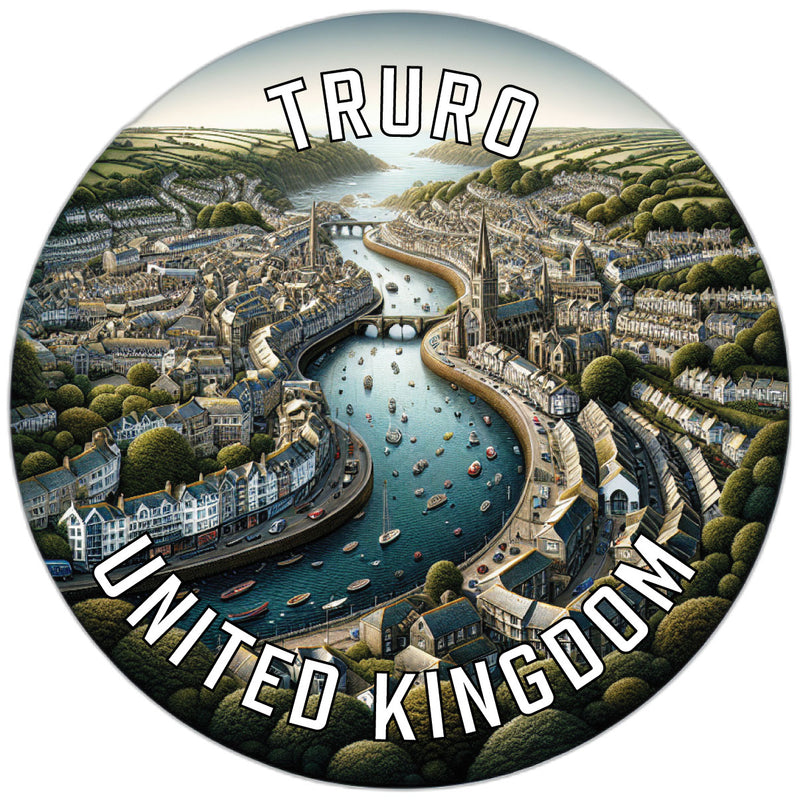 Truro United Kingdom Souvenir Die Cut Flat Magnet 2-Inch