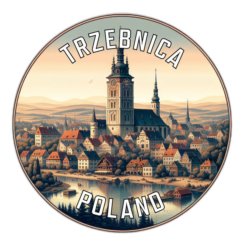 Trzebnica Poland Souvenir Die Cut Flat Magnet 3-Inch