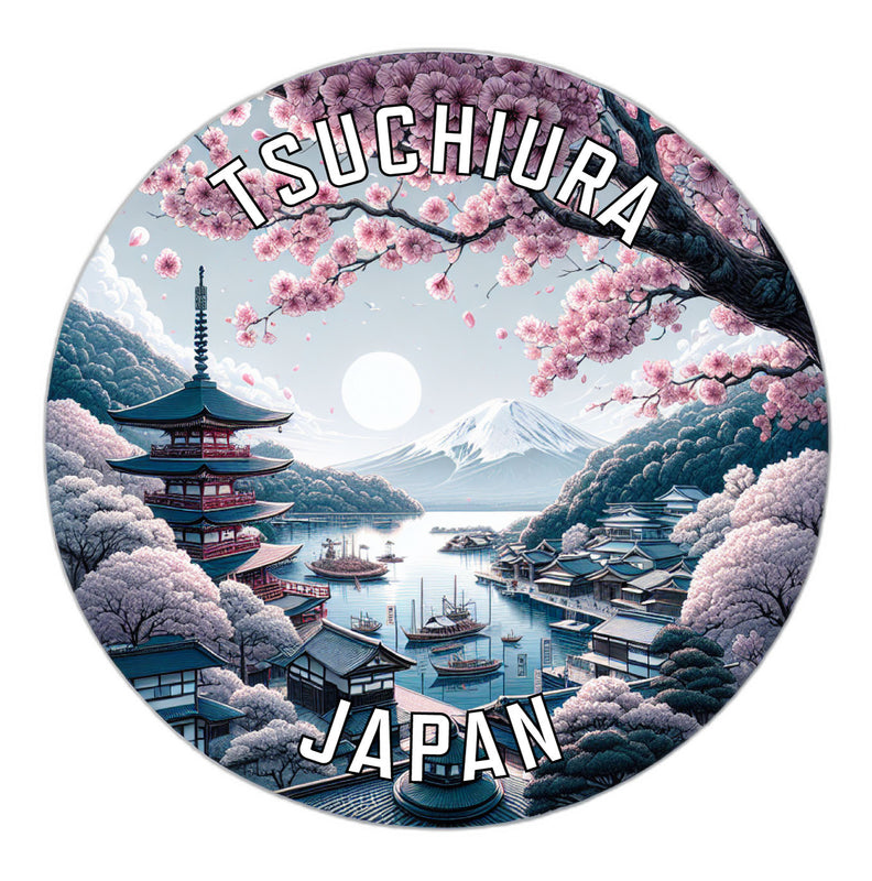 Tsuchiura Japan Souvenir Die Cut Flat Magnet 2-Inch