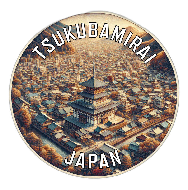 Tsukubamirai Japan Souvenir Die Cut Flat Magnet 6-Inch