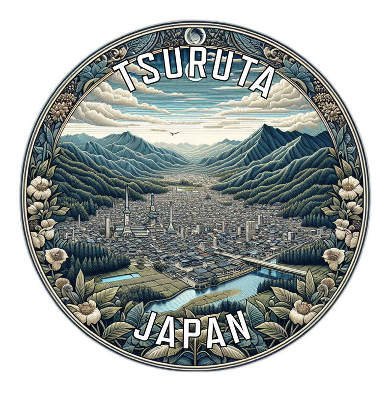 Tsuruta Japan Souvenir Vinyl Decal Sticker 6-Inch