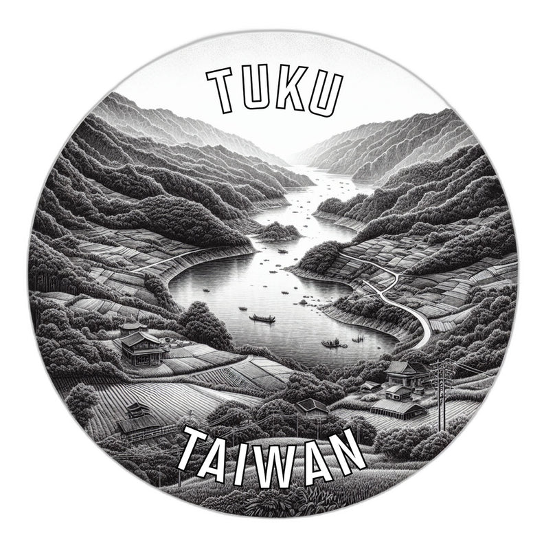 Tuku Taiwan Souvenir Die Cut Flat Magnet 2-Inch
